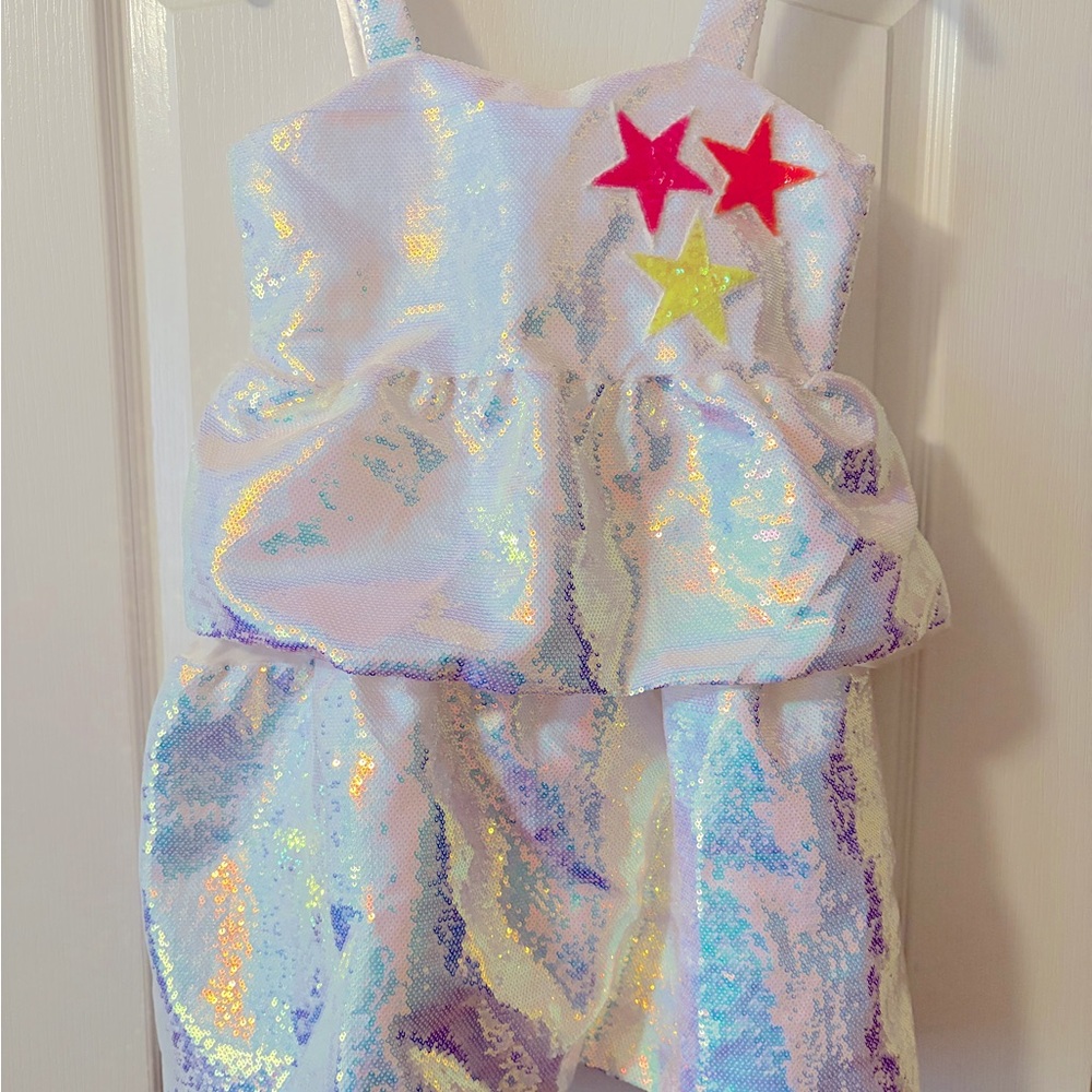 Lola + The Boys Tiered Stars Sequin Dress